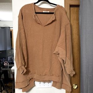 Free People (We the Free) With the Band Oversized Sweatshirt (Medium)